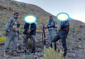 دستگیری ۲ شکارچی غیرمجاز قبل از اقدام به شکار در کوه جابان