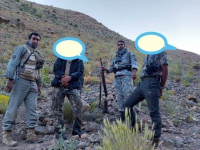 دستگیری ۲ شکارچی غیرمجاز قبل از اقدام به شکار در کوه جابان