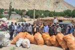 زبالههای پراکنده روستای مغانک پاکسازی شد