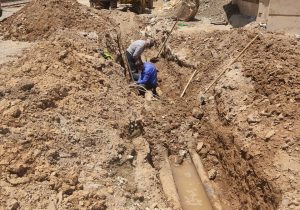 بهره‌برداری از پروژه اتصال لوله ۱۶۰ میلیمتری جدید در شهر آبعلی