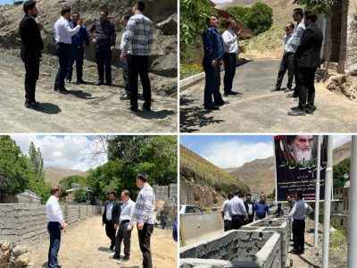 اجرای پروژههای مختلف عمرانی در شهر آبعلی