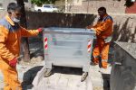 نصب ۱۰۰ دستگاه سطل‌های زباله جدید در شهر دماوند+ تصاویر
