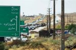 انسداد محور دماوند – فیروزکوه در محدوده سربندان/ ترافیک سنگین و تلاش راهداران برای بازگشایی محور