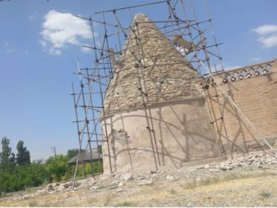 آغاز مرمت و استحکام بخشی امامزاده قاسم(ع) شهر آبسرد