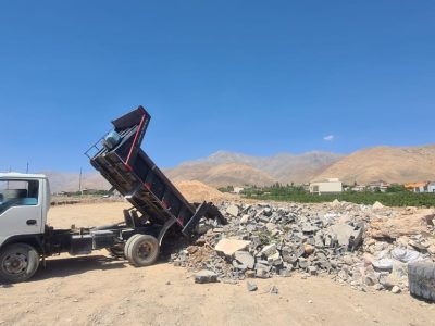 توقیف خودروی عامل تخلیه غیرمجاز نخاله در روستای جابان دماوند+ عکس