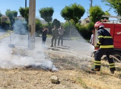 برگزاری مانور آمادگی مقابله با فرونشست ایستگاه گاز در شهر کیلان+ تصاویر