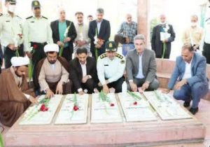 غبارروبی گلزار مطهر شهدای گمنام مسجد جامع دماوند+ تصاویر