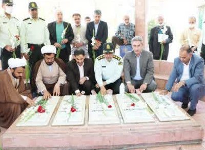 غبارروبی گلزار مطهر شهدای گمنام مسجد جامع دماوند+ تصاویر