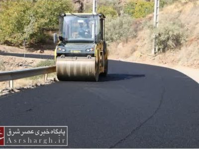اجرای روند عملیات روکش آسفالت راه مواصلاتی روستاهای شمالی بخش رودهن+ تصاویر