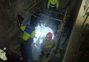 نجات جان یک کارگر در دماوند+ تصاویر