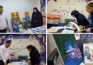 برپایی نمایشگاه آثار هنرهای دستی و تجسمی دانشآموزان در دماوند+ تصاویر