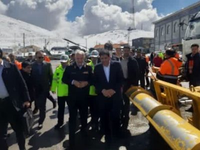 بازدید هوایی معاون اول رئیس جمهور از محورهای هراز و فیروزکوه