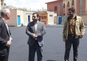 اجرای آسفالت حیاط مدارس توسط آموزش و پرورش دماوند+ تصاویر
