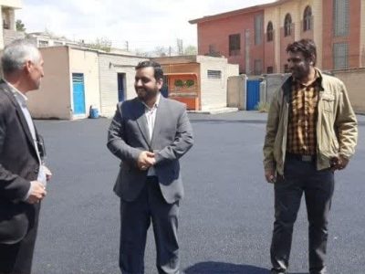 اجرای آسفالت حیاط مدارس توسط آموزش و پرورش دماوند+ تصاویر