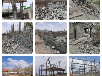 برخورد با ۸ فقره ساختوساز غیرمجاز در روستای چنار شرق دماوند+ تصاویر