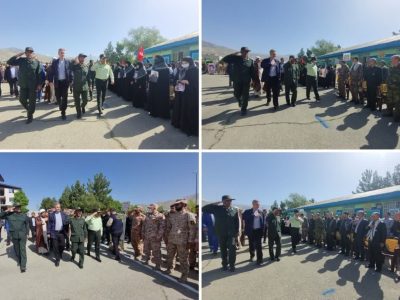 برگزاری صبحگاه مشترک نیروهای مسلح در دماوند/ رزمندگان دفاع مقدس تجلیل شدند+ تصاویر