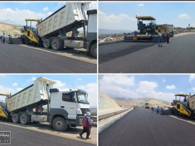 تکمیل فاز پایانی پروژه یادگار امام منطقه گیلاوند/ عملیات روکش آسفالت انجام شد+ تصاویر