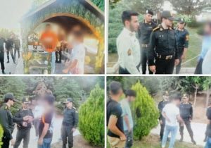 برخورد جدی پلیس با اراذل و اوباش و مزاحمین نوامیس در منطقه گیلاوند+ تصاویر