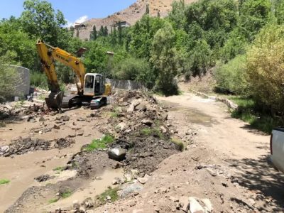 بازگشایی رودخانه دلیچایی در محدوده روستای «مومج» دماوند+ تصاویر