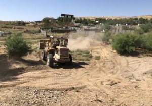 لایروبی رودخانه سرآسیاب در محدوده روستای وادان به طول تقریبی ۱٫۵ کیلومتر