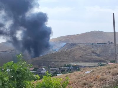 تخلیه زباله و پسماندسوزی در منطقه «تجرک» رودهن