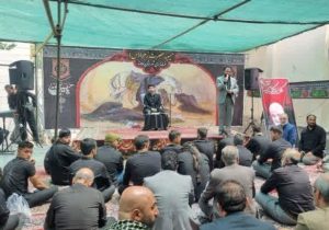 برگزاری مراسم عزاداری سومین روز شهادت اباعبدالله الحسین (ع) در فرمانداری دماوند+ تصاویر