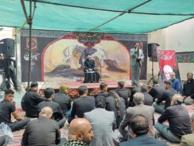 برگزاری مراسم عزاداری سومین روز شهادت اباعبدالله الحسین (ع) در فرمانداری دماوند+ تصاویر