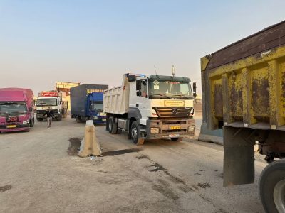 رسیدن کامیون‌های موکب امام حسن مجتبی (ع) شهرستان دماوند به مرز مهران