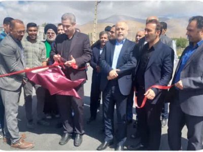 بهرهبرداری از روکش آسفالت محور روستایی مقانک و گرمابسرد + تصاویر