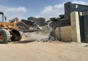 تخریب ۱۷ فقره ساختوساز غیرمجاز در منطقه هومند وادان+ تصاویر