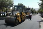 اجرای عملیات فاز دوم آسفالت روکش آسفالت بلوار شهید رجایی منطقه گیلاوند+تصاویر
