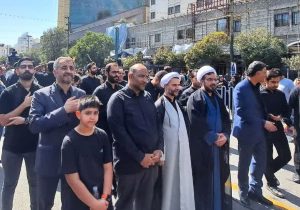 عزاداری باشکوه مردم شهرستان دماوند در جوار حرم مطهر رضوی+تصاویر