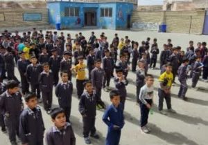 برگزاری جشن هفته وحدت در دبستان حضرت ابوالفضل (ع) منطقه گیلاوند+تصاویر