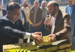 آیین خشت گذاری یک مدرسه ۹ کلاسه خیرساز در روستای گرمابسرد+تصاویر