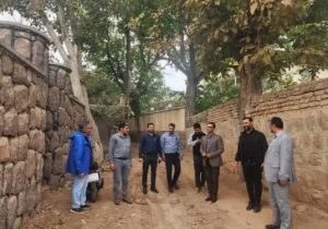 بازدید بخشدار مرکزی دماوند از پروژههای روستای لومان+تصاویر