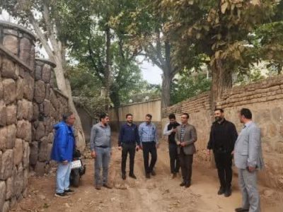 بازدید بخشدار مرکزی دماوند از پروژههای روستای لومان+تصاویر