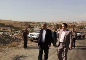 بازدید فرماندار دماوند از عملیات عمرانی اجرای آسفالت محور کیلان – ساران+تصاویر