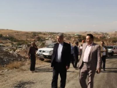 بازدید فرماندار دماوند از عملیات عمرانی اجرای آسفالت محور کیلان – ساران+تصاویر
