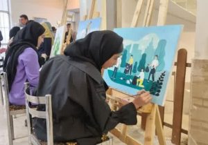 برگزاری کارگاه نقاشی با محوریت محیط زیست در شهر دماوند+تصاویر