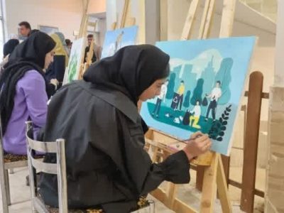 برگزاری کارگاه نقاشی با محوریت محیط زیست در شهر دماوند+تصاویر
