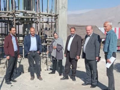 بررسی روند اجرای پروژه عمرانی المان شهدای گمنام شهر آبسرد+تصاویر