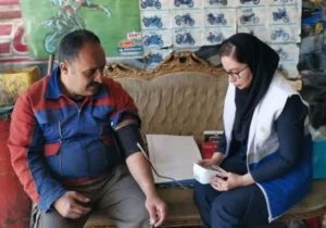 تاکنون ۲۵۵۴ نفر از شهروندان دماوندی مورد غربالگری بیماری دیابت و فشار خون قرار گرفتند+تصاویر