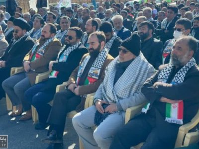 مراسم گرامیداشت سومین سالگرد شهادت دانشمند شهید محسن فخریزاده در شهر آبسرد+تصاویر