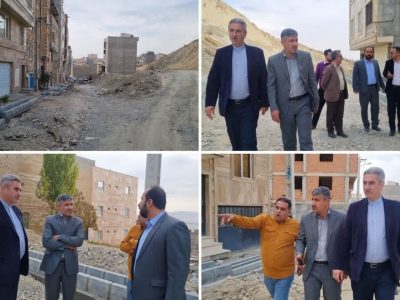 بازدید مسئولان از کوچه احسان ۴ منطقه مهک دماوند/ زیرسازی و آسفالت پس از اصلاح تأسیسات دستگاه‌های خدمات‌رسان اجرایی می‌شود