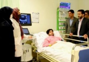 یک دستگاه اکوکاردیوگرافی و سونوگرافی بیمارستان سوم شعبان دماوند اضافه شد