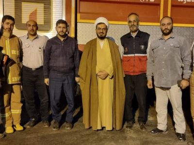 بازدید امام جمعه شهرستان دماوند از ایستگاه آتش نشانی منطقه مشا شهر دماوند + تصاویر