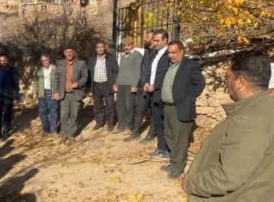 بازدید مسئولان از جاده مواصلاتی دو روستای تنگه و بولان + تصاویر