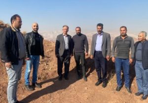 بازدید مسئولان از پروژه دکل همراه اول در روستای دوآب+ تصاویر