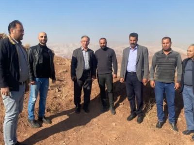 بازدید مسئولان از پروژه دکل همراه اول در روستای دوآب+ تصاویر