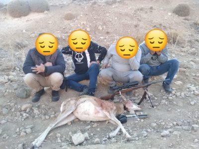 دستگیری ۴ نفر شکارچی غیر مجاز در ارتفاعات هاشمک منطقه شکارممنوع کوه سفید دماوند